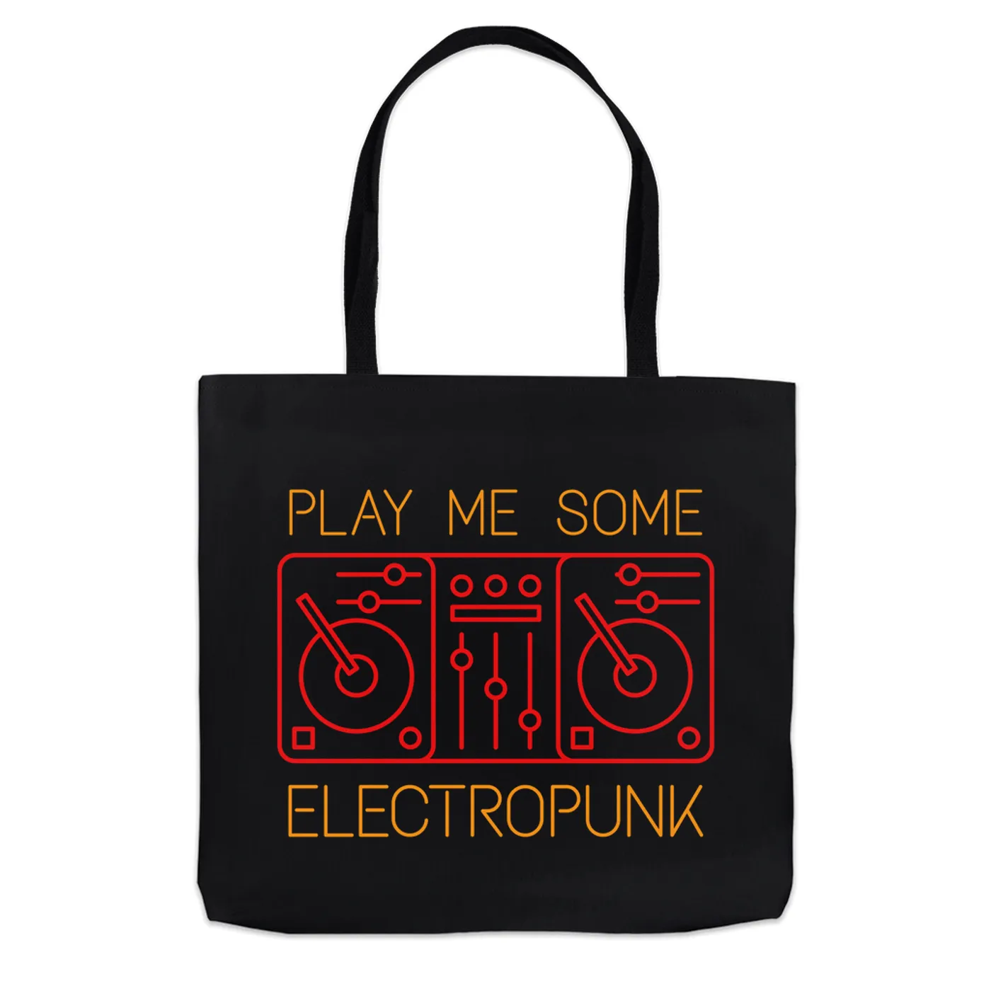 Music Life - Electropunk Merchbar Music Life Tote Bag | Play Me Some Electropunk Merchbar Music Life Bag