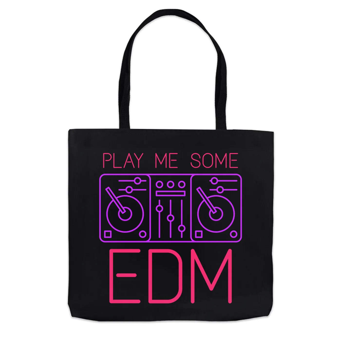 Music Life - EDM Merchbar Music Life Tote Bag | Play Me Some EDM Merchbar Music Life Bag