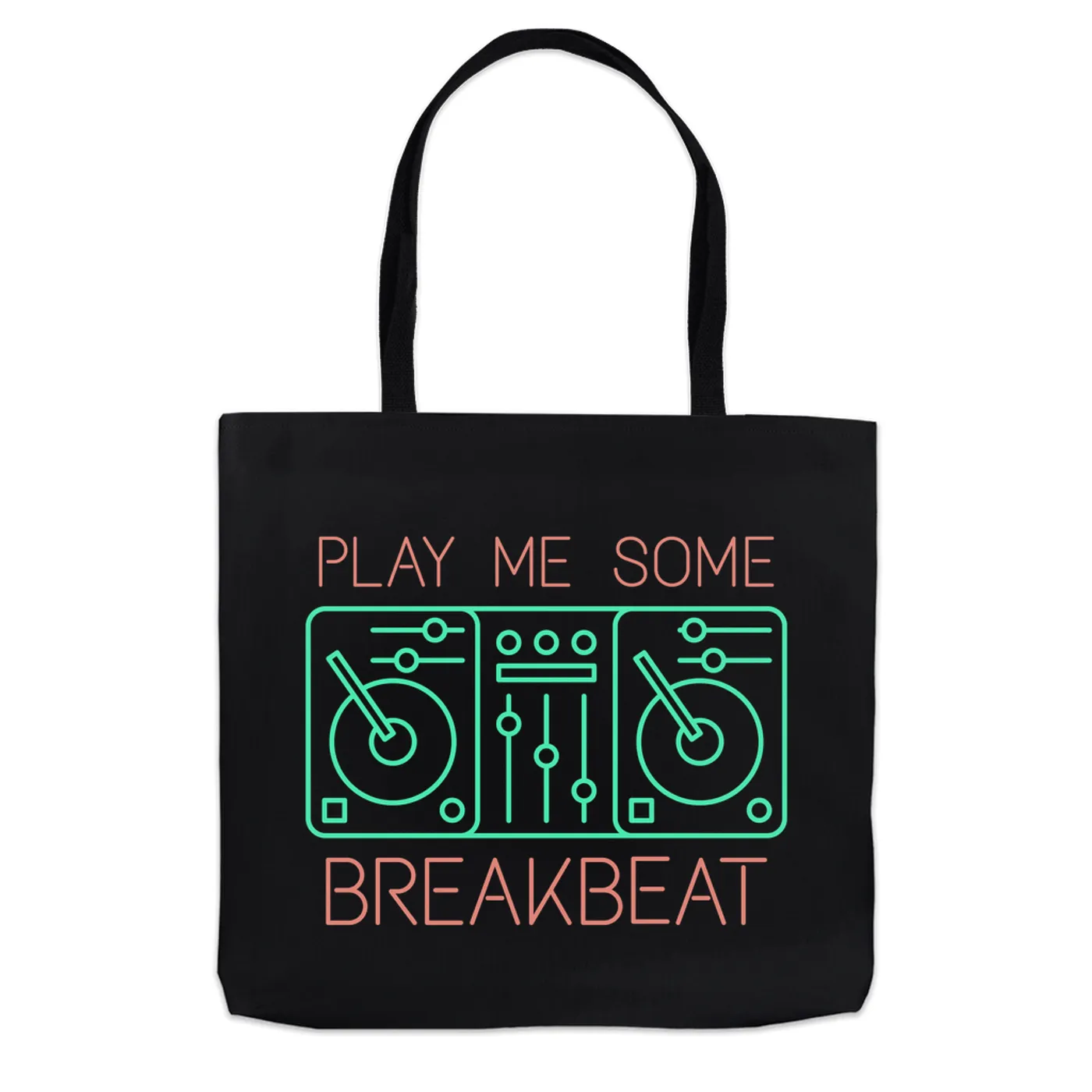 Music Life - Breakbeat Merchbar Music Life Tote Bag | Play Me Some Breakbeat Merchbar Music Life Bag