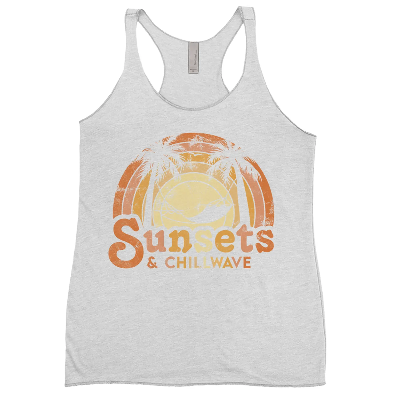 Music Life - Chillwave Merchbar Music Life Ladies' Tank Top | Sunsets & Chillwave Distressed Merchbar Music Life Shirt