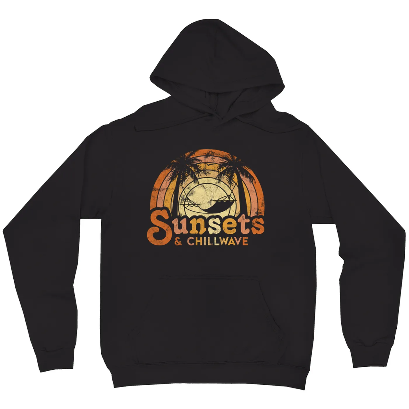 Music Life - Chillwave Merchbar Music Life Hoodie | Sunsets & Chillwave Distressed Merchbar Music Life Hoodie
