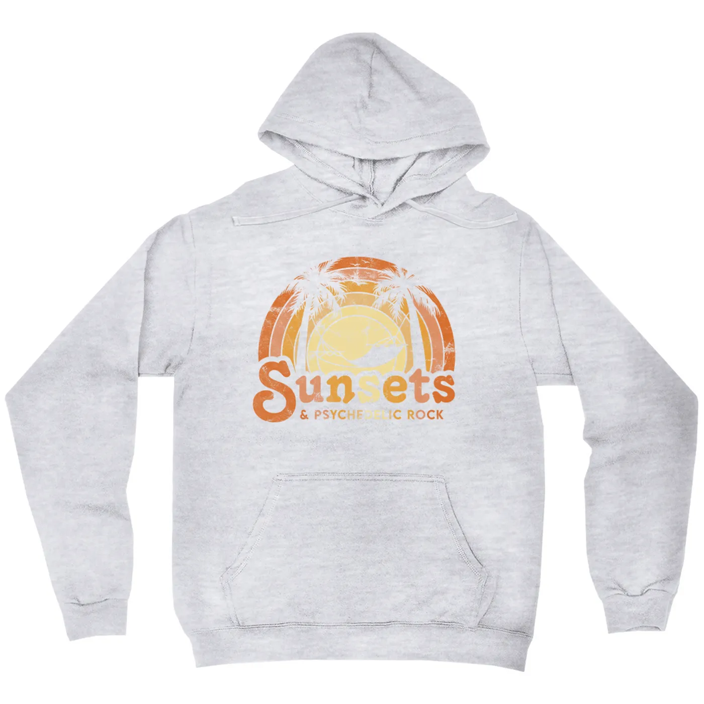 Music Life - Rock Merchbar Music Life Hoodie | Sunsets & Psychedelic Rock Distressed Merchbar Music Life Hoodie