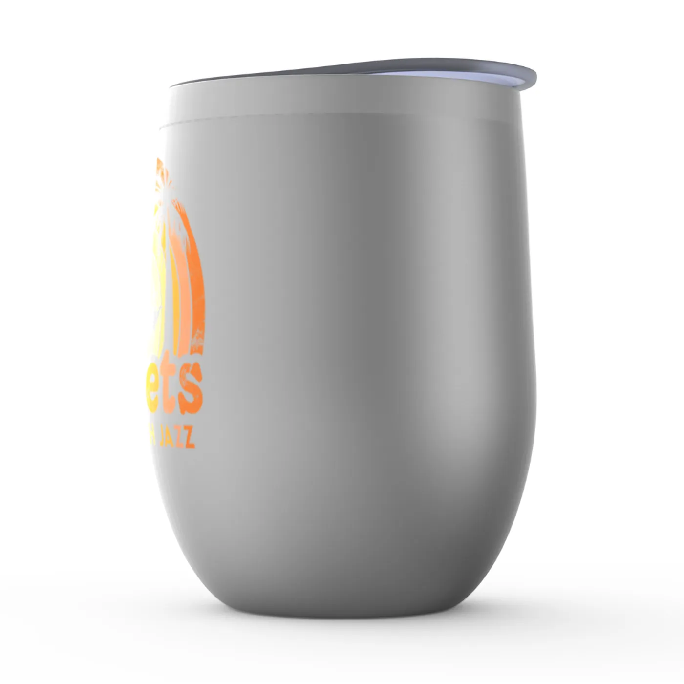 Music Life - Jazz Merchbar Music Life Wine Tumbler | Sunsets & Smooth Jazz Distressed Merchbar Music Life Stemless Wine Tumbler