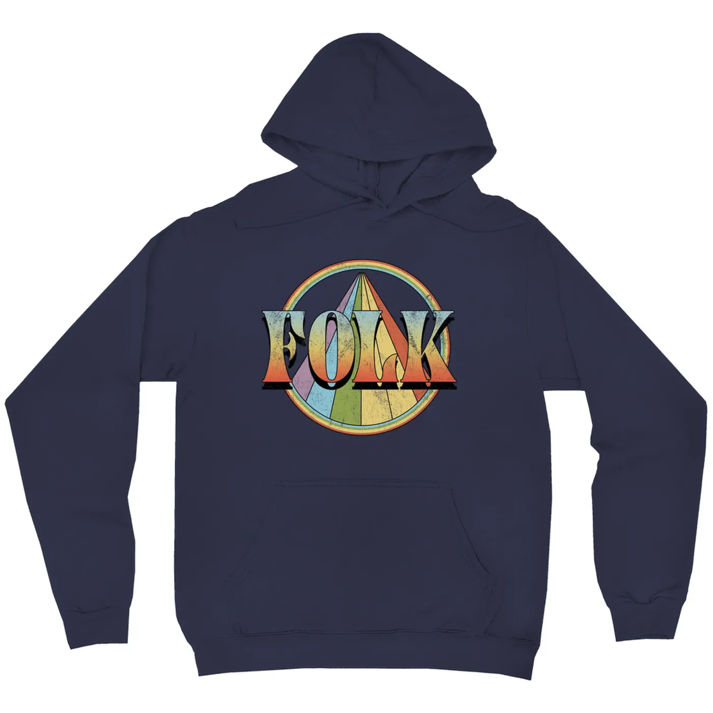 Music Life - Folk Merchbar Music Life Hoodie | Retro Folk Distressed Merchbar Music Life Hoodie
