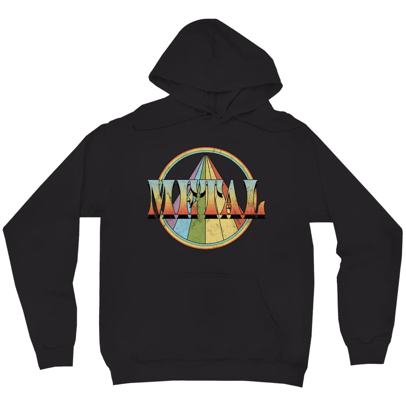 Music Life - Metal Merchbar Music Life Hoodie | Retro Metal Distressed Merchbar Music Life Hoodie