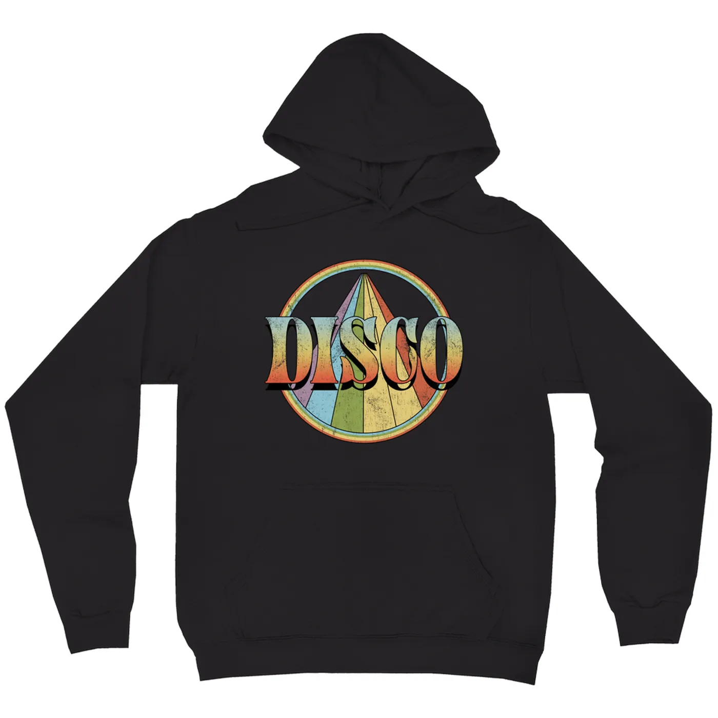 Music Life - Disco Merchbar Music Life Hoodie | Retro Disco Distressed Merchbar Music Life Hoodie