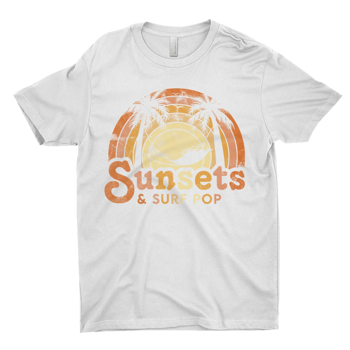 Music Life - Pop Merchbar Music Life T-Shirt | Sunsets & Surf Pop Distressed Merchbar Music Life Shirt