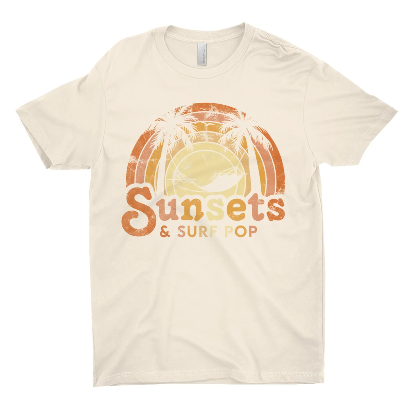 Music Life - Pop Merchbar Music Life T-Shirt | Sunsets & Surf Pop Distressed Merchbar Music Life Shirt