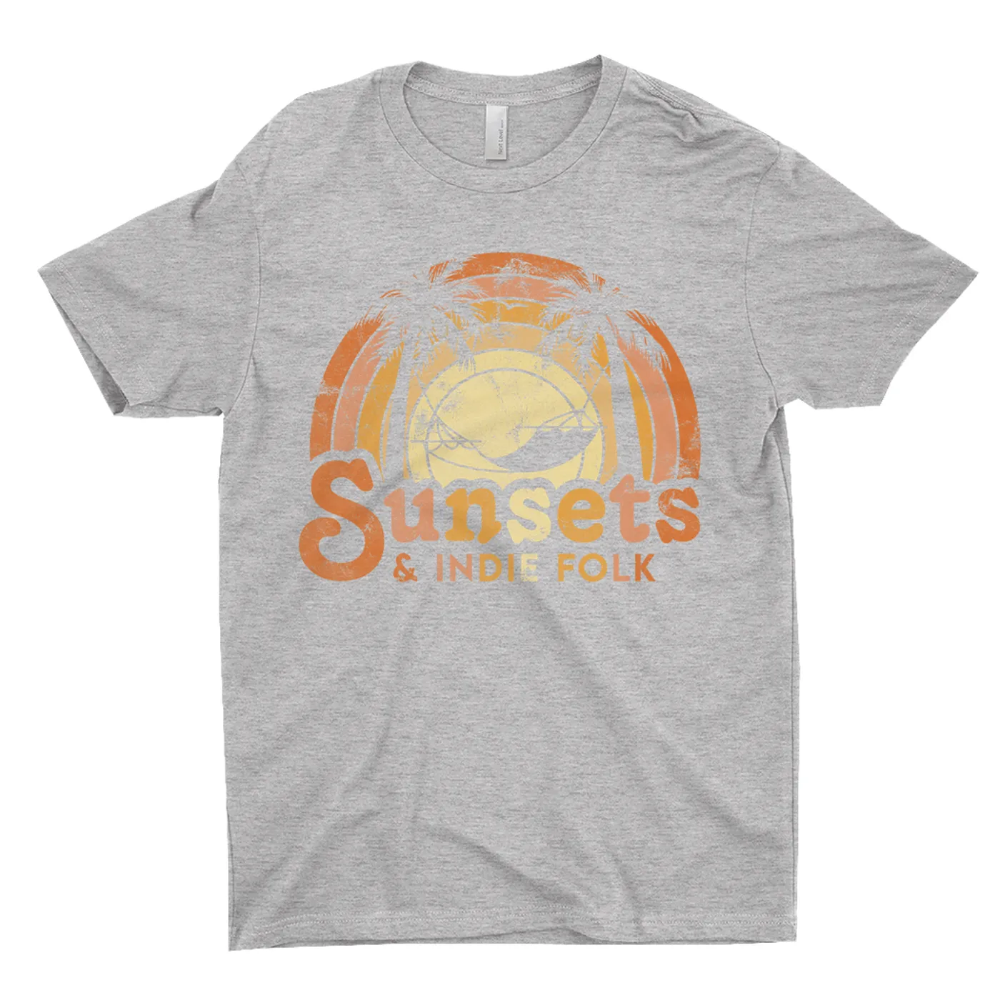 Music Life - Folk Merchbar Music Life T-Shirt | Sunsets & Indie Folk Distressed Merchbar Music Life Shirt