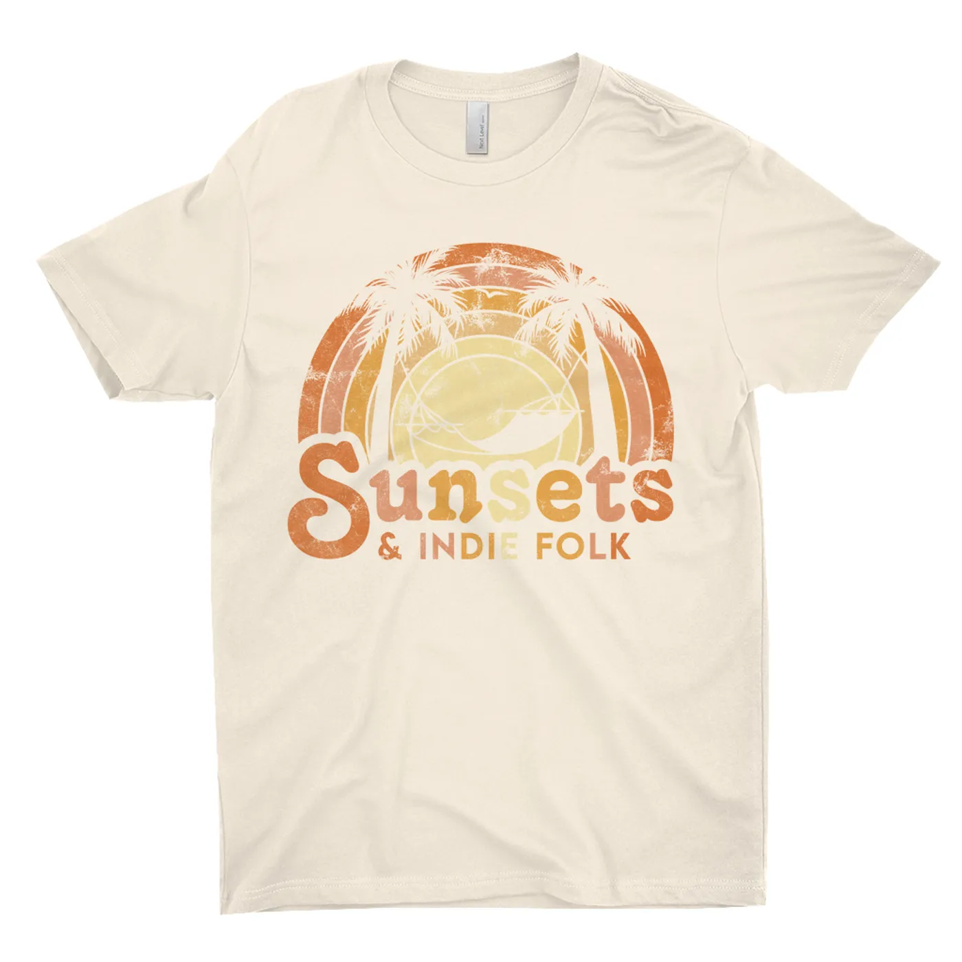 Music Life - Folk Merchbar Music Life T-Shirt | Sunsets & Indie Folk Distressed Merchbar Music Life Shirt