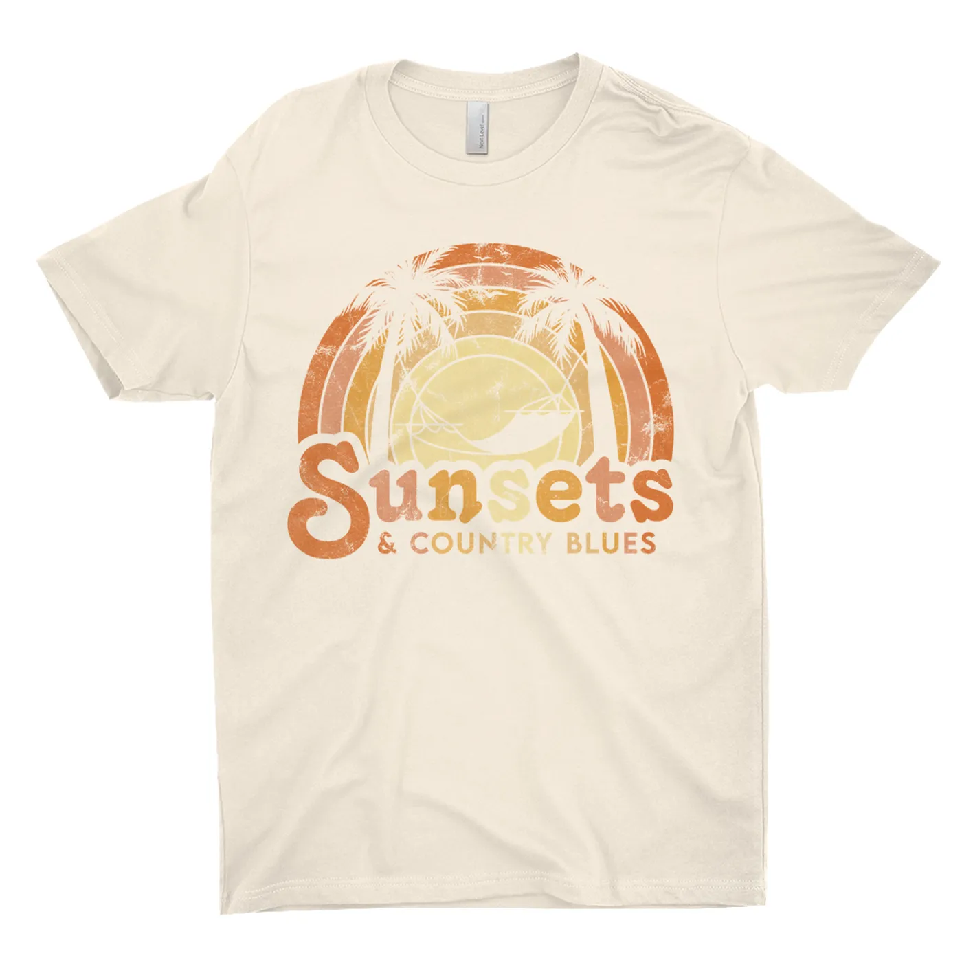 Music Life - Blues Merchbar Music Life T-Shirt | Sunsets & Country Blues Distressed Merchbar Music Life Shirt
