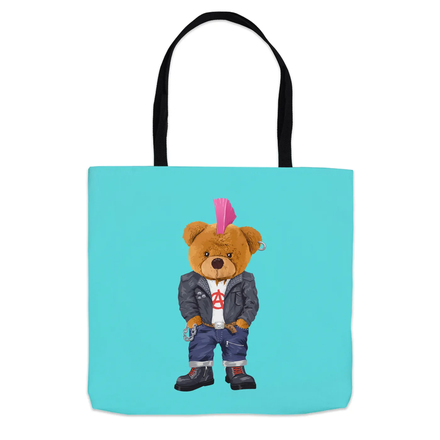 Music Life - Punk Merchbar Music Life Tote Bag | Punk Teddy Merchbar Music Life Bag