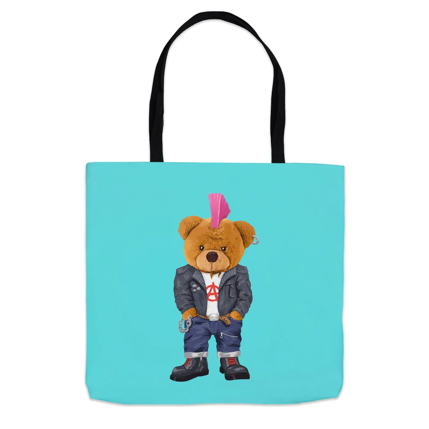 Music Life - Punk Merchbar Music Life Tote Bag | Punk Teddy Merchbar Music Life Bag