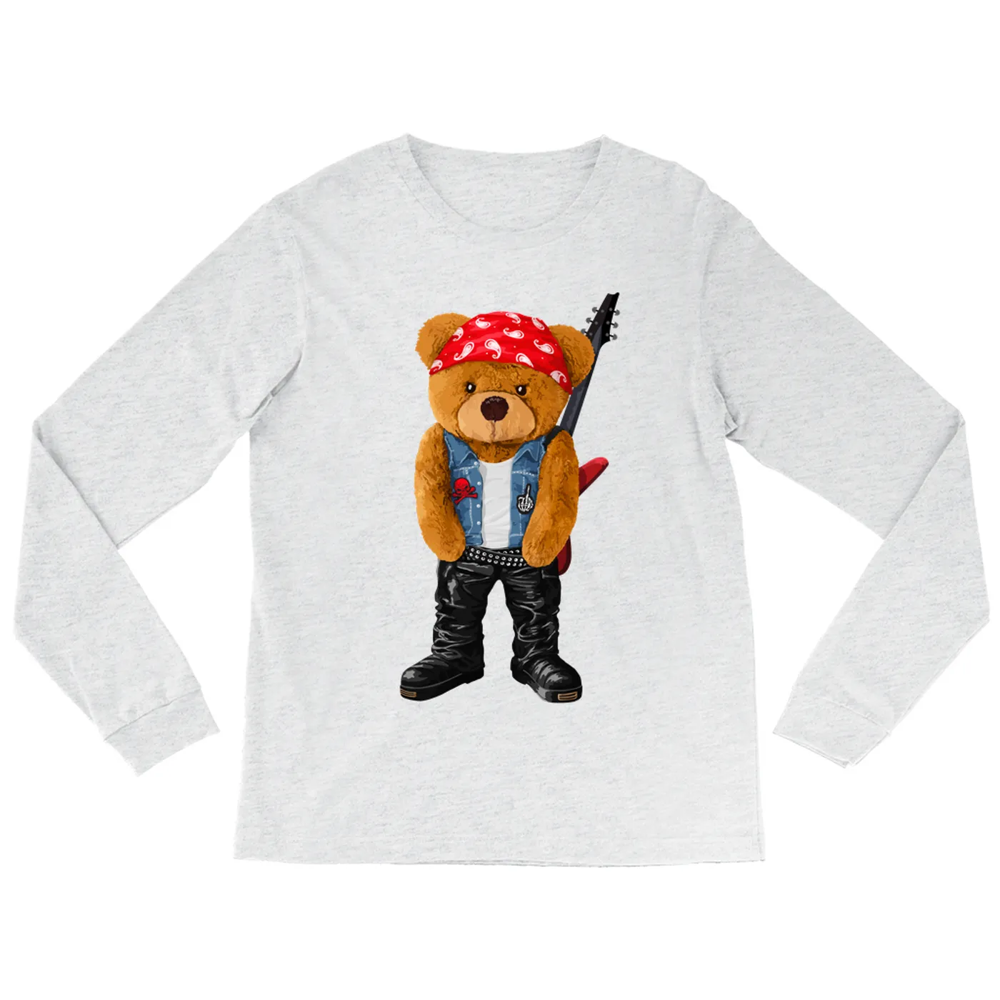 Merchbar Music Life Long Sleeve Shirt | Rocker Teddy Merchbar Music Life Shirt