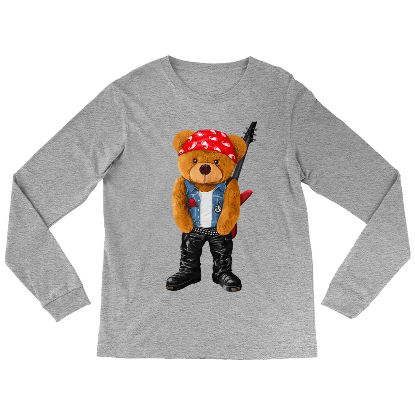 Merchbar Music Life Long Sleeve Shirt | Rocker Teddy Merchbar Music Life Shirt