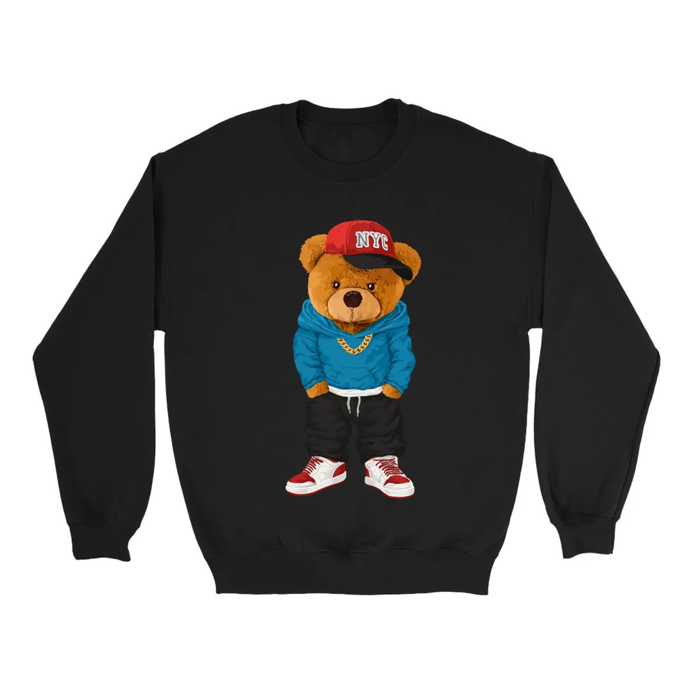 Merchbar Music Life Sweatshirt | Hip Hop Teddy Merchbar Music Life Sweatshirt