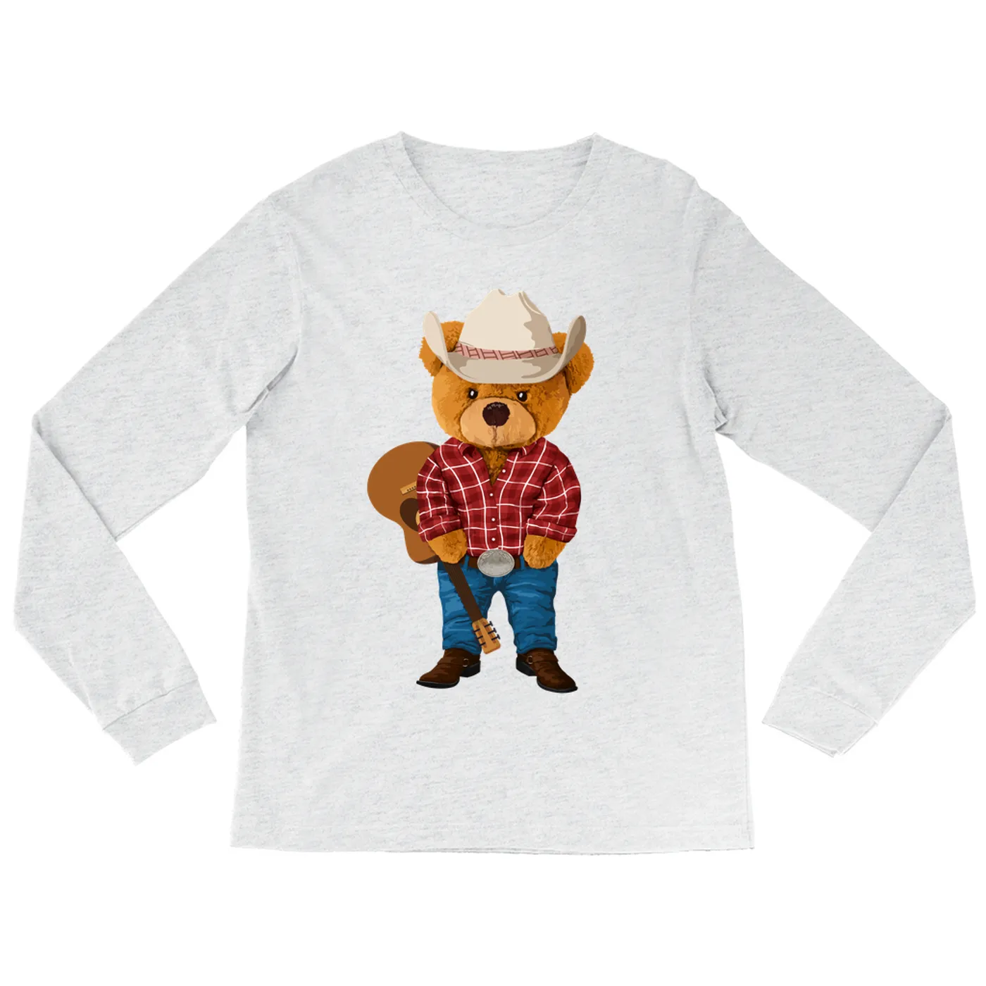 Merchbar Music Life Long Sleeve Shirt | Country Western Teddy Merchbar Music Life Shirt