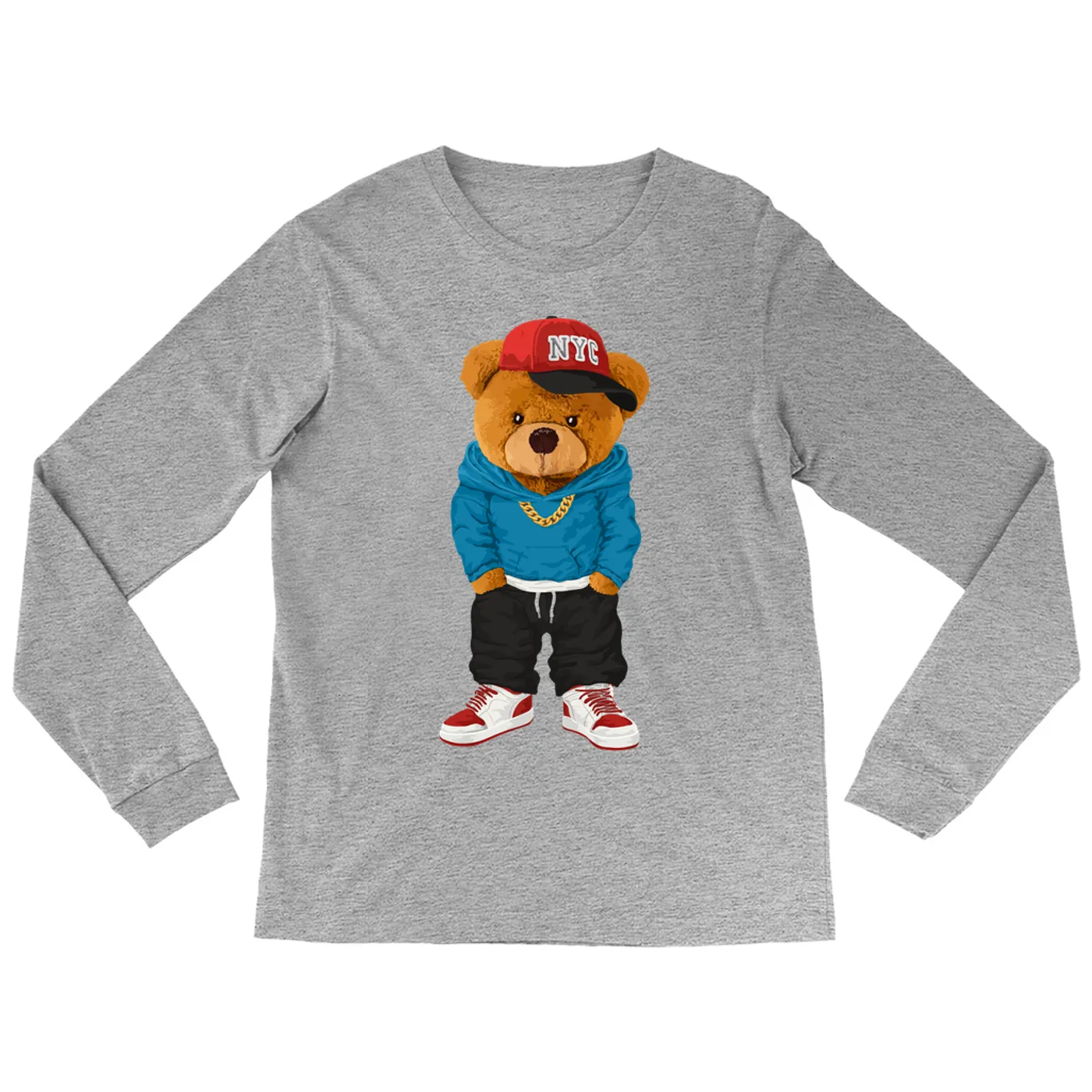Merchbar Music Life Long Sleeve Shirt | Hip Hop Teddy Merchbar Music Life Shirt