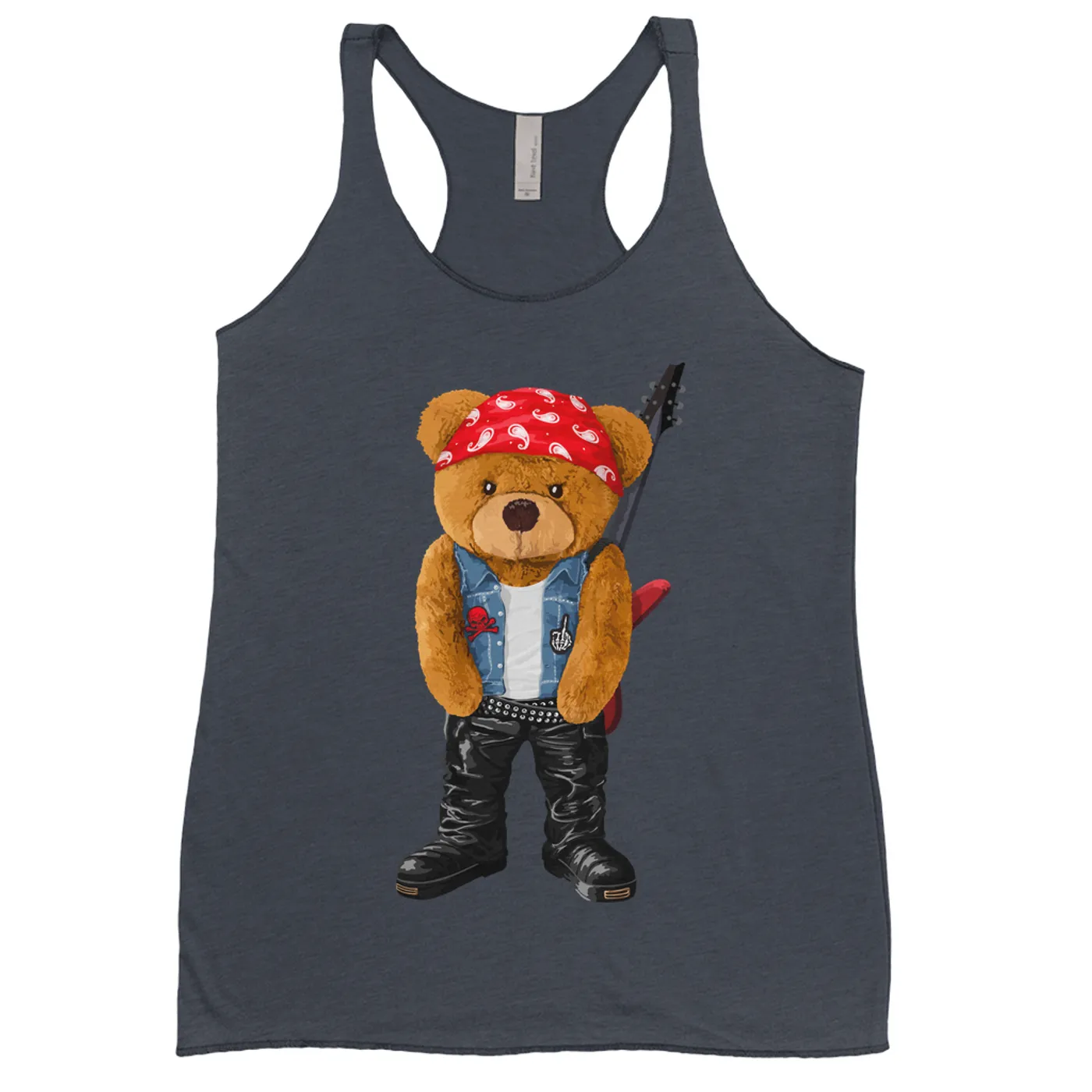 Music Life - Rock Merchbar Music Life Ladies' Tank Top | Rocker Teddy Merchbar Music Life Shirt