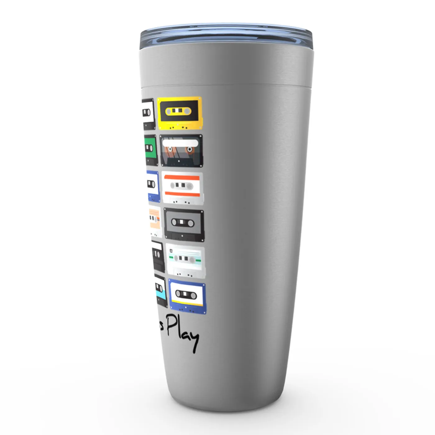 Merchbar Music Life Viking Tumbler | Just Press Play Merchbar Music Life Viking Tumbler