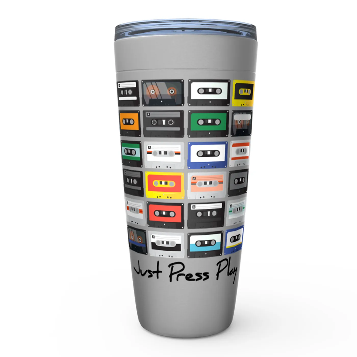 Merchbar Music Life Viking Tumbler | Just Press Play Merchbar Music Life Viking Tumbler