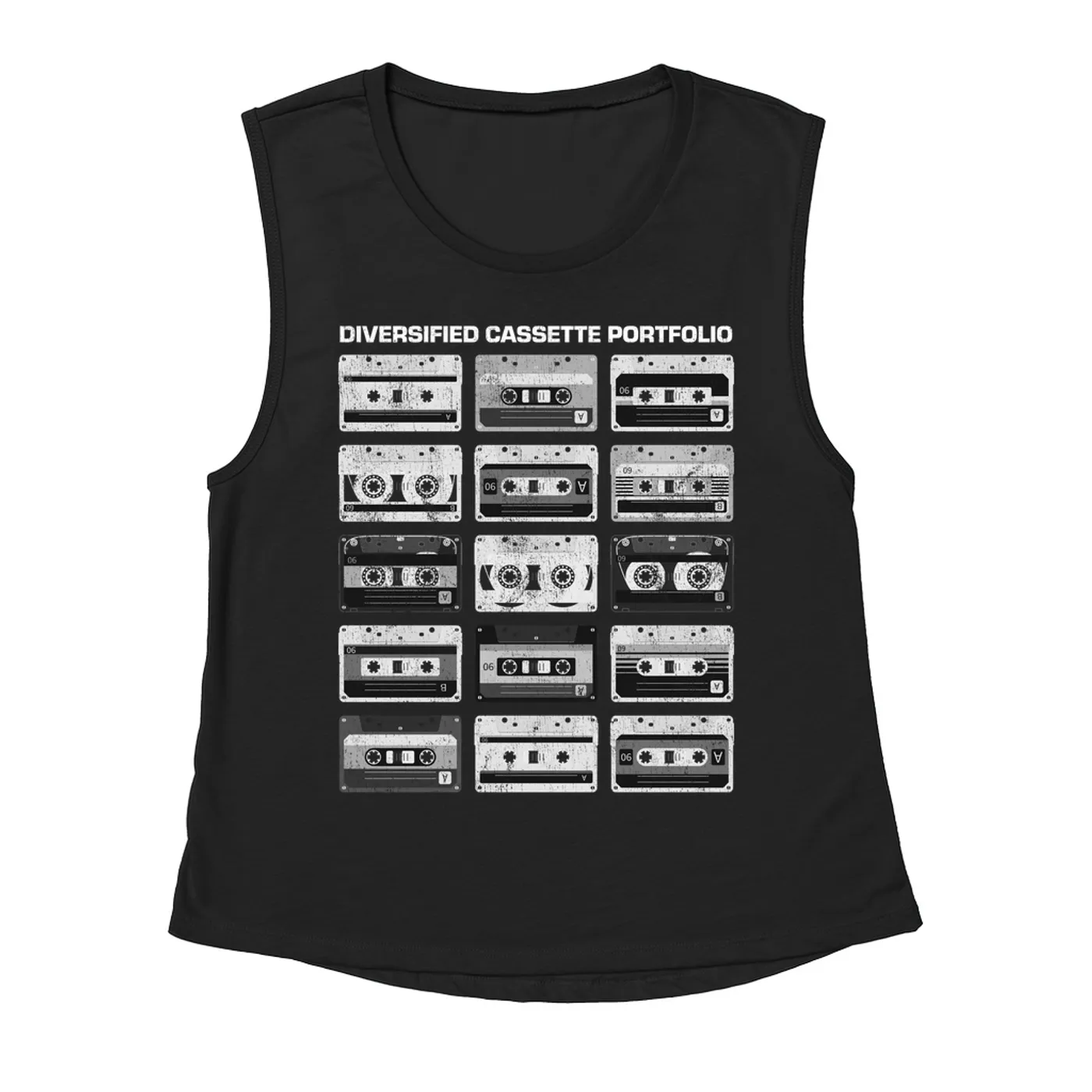 Merchbar Music Life Muscle Tank Top | Diversified Cassette Portfolio Merchbar Music Life Muscle Tank Top