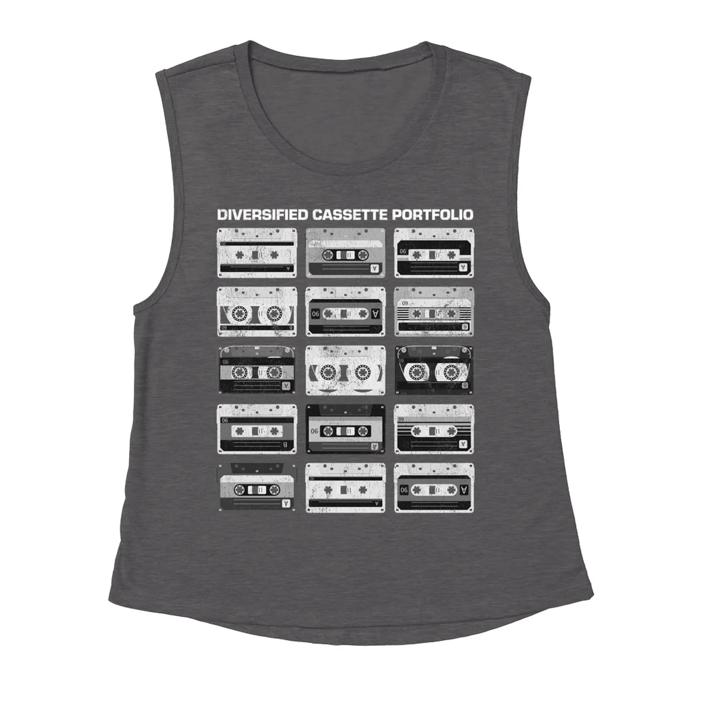 Merchbar Music Life Muscle Tank Top | Diversified Cassette Portfolio Merchbar Music Life Muscle Tank Top