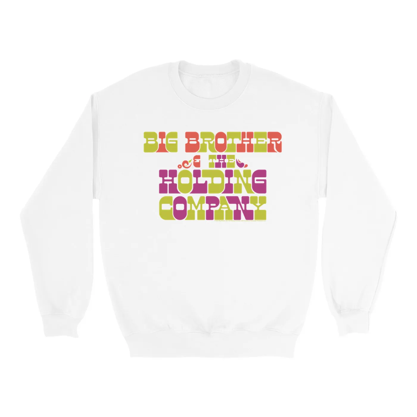 Big Brother & The Holding Company Big Brother and The Holding Co. Sweatshirt | BBHC Retro Logo Big Brother and The Holding Co. Sweatshirt