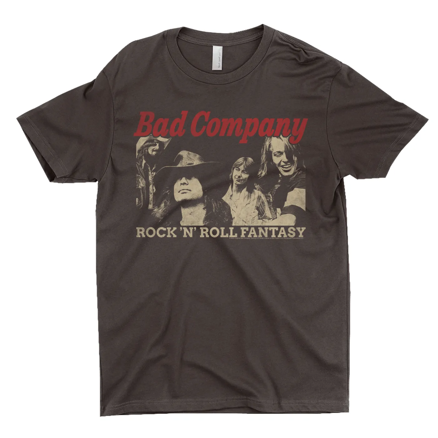 Bad Company T-Shirt | Rock n' Roll Fantasy Album Design Distressed Bad Company Shirt