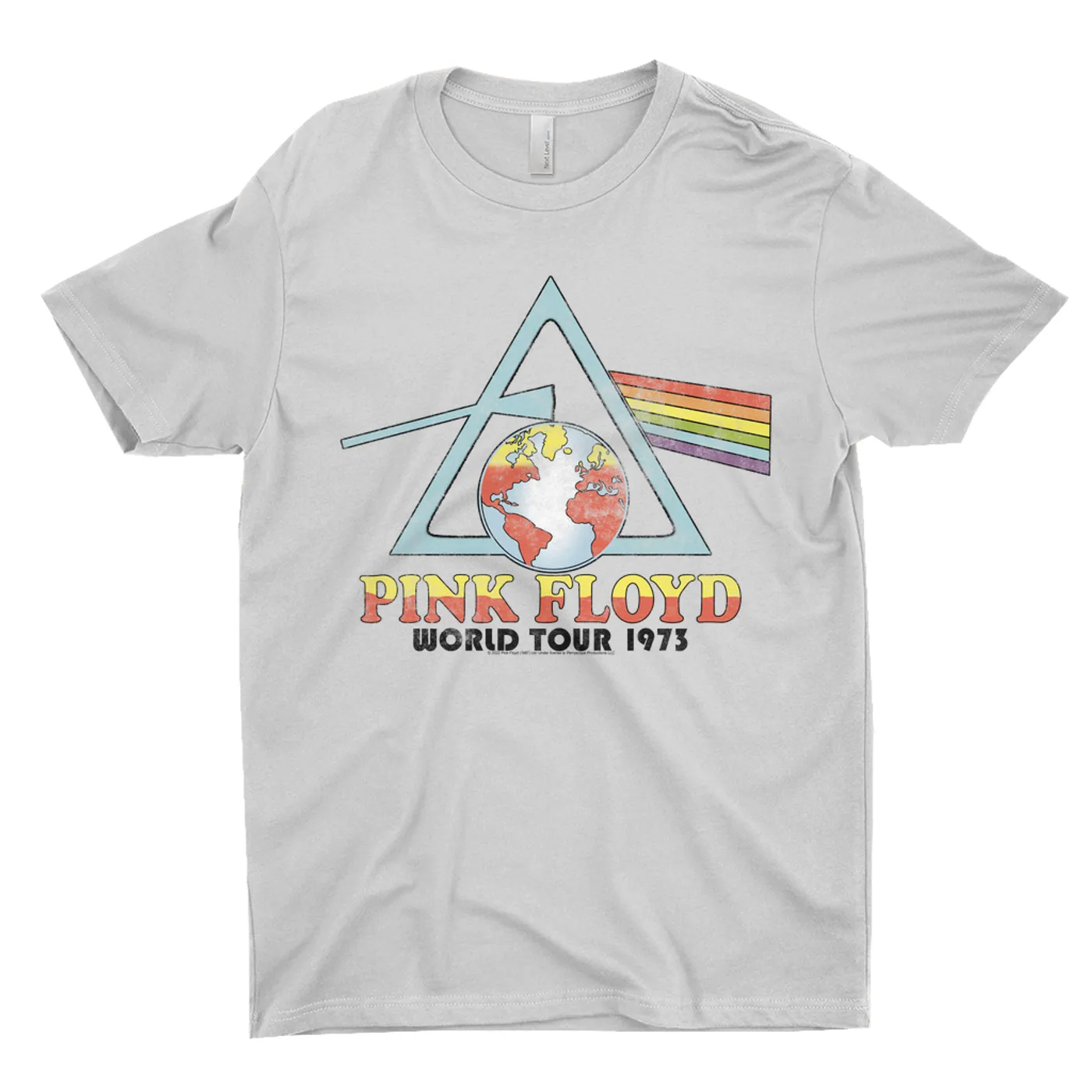 Pink Floyd T-Shirt | Vintage Reissue World Tour 1973 Pink Pink Floyd T-Shirt | Vintage Reissue World Tour 1973 Pink
