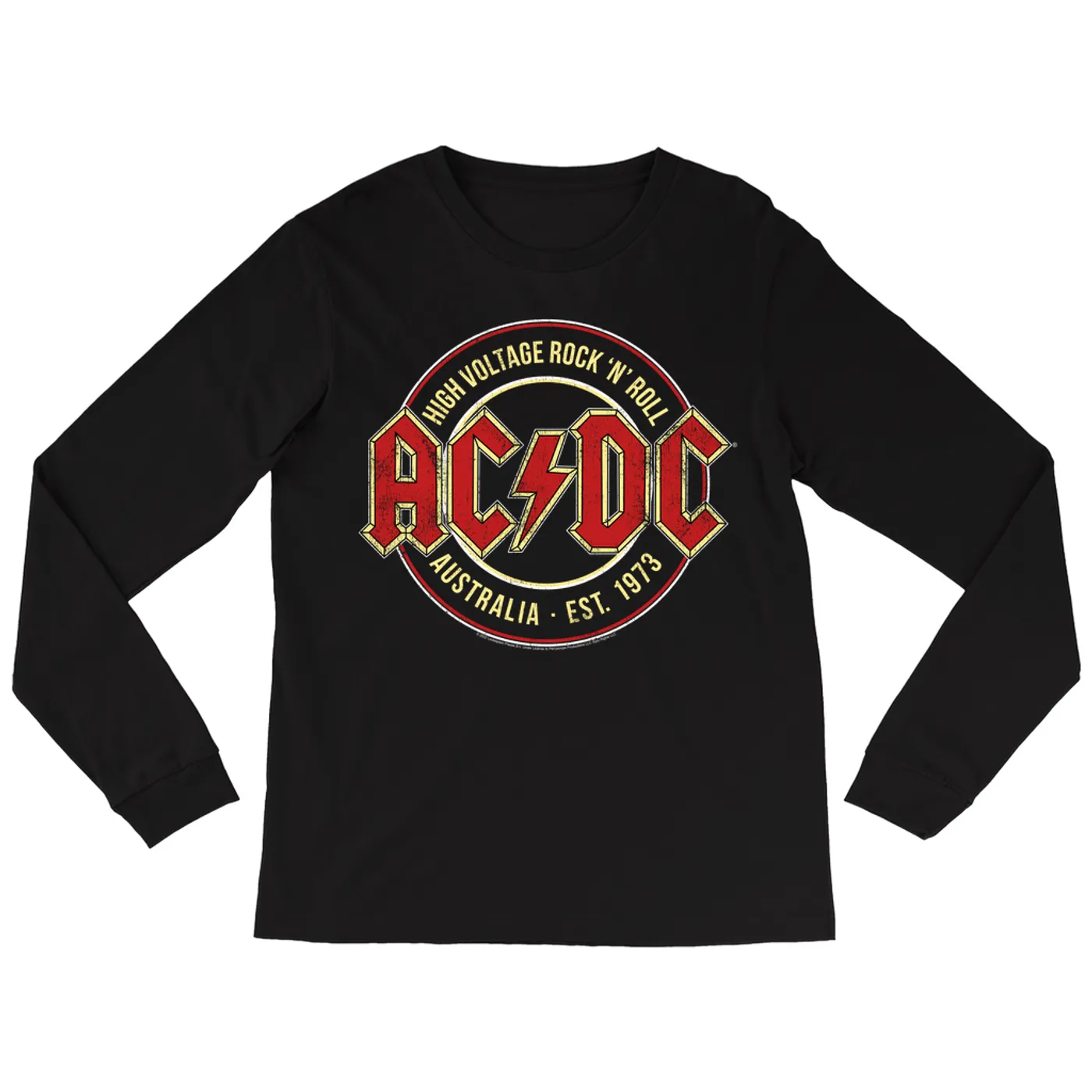 AC/DC Long Sleeve Shirt | High Voltage Rock n' Roll Australia ACDC Shirt