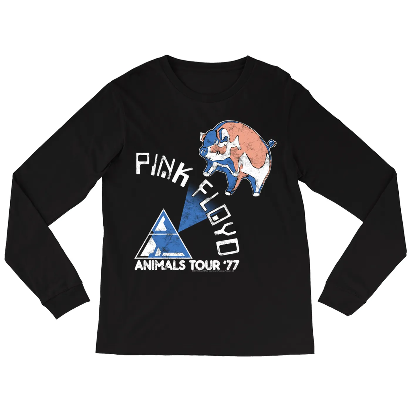 Pink Floyd Long Sleeve Shirt | Pastel Animals '77 Tour (Merchbar Exclusive) Pink Floyd Shirt