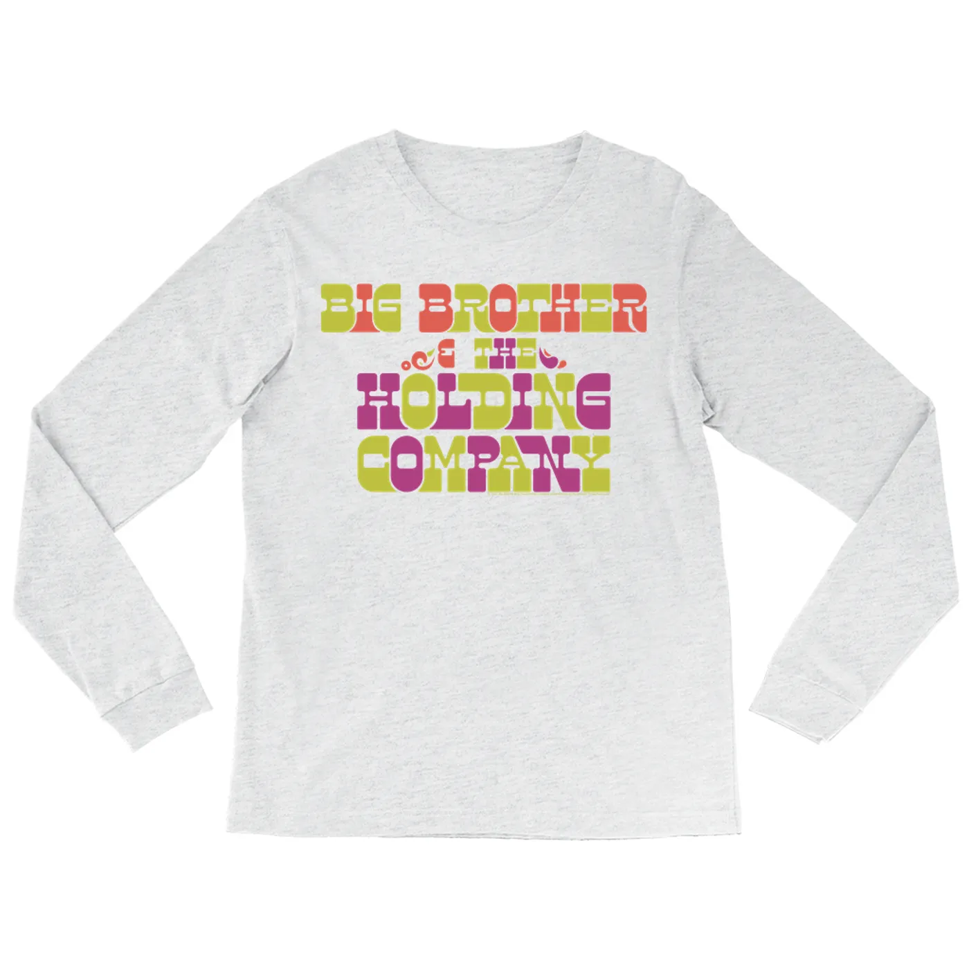 Big Brother & The Holding Company Big Brother and The Holding Co. Long Sleeve Shirt | BBHC Retro Logo Big Brother and The Holding Co. Shirt