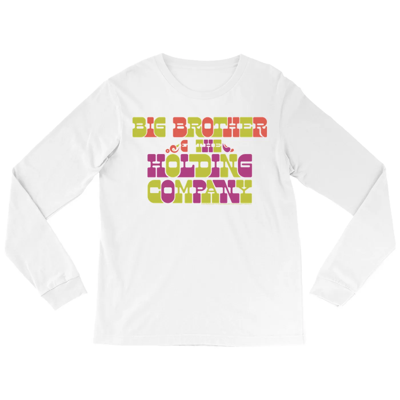 Big Brother & The Holding Company Big Brother and The Holding Co. Long Sleeve Shirt | BBHC Retro Logo Big Brother and The Holding Co. Shirt