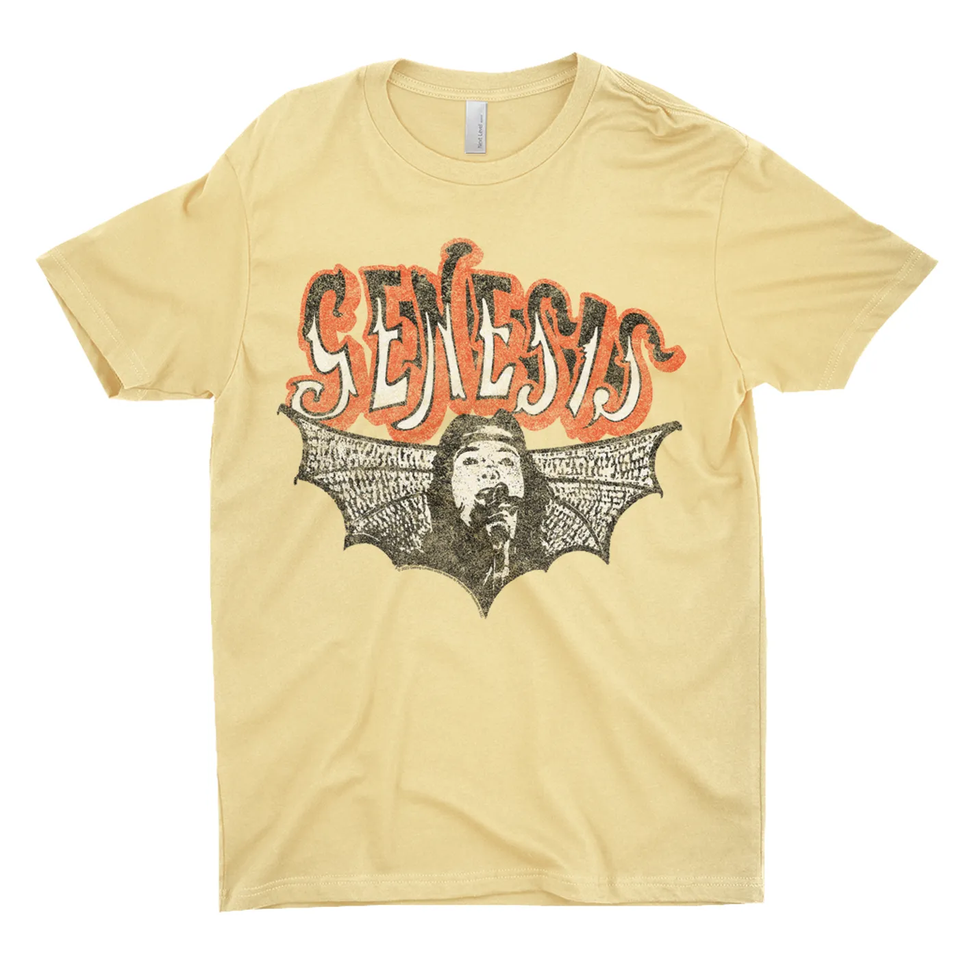 Genesis T-Shirt | Logo With Wings Image Distressed Genesis Shirt