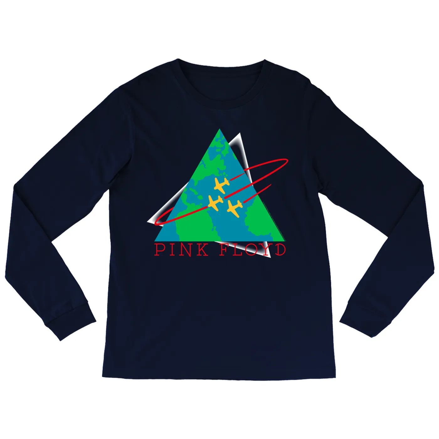 Pink Floyd Long Sleeve Shirt | Learning To Fly Concert Logo Pink Floyd Shirt