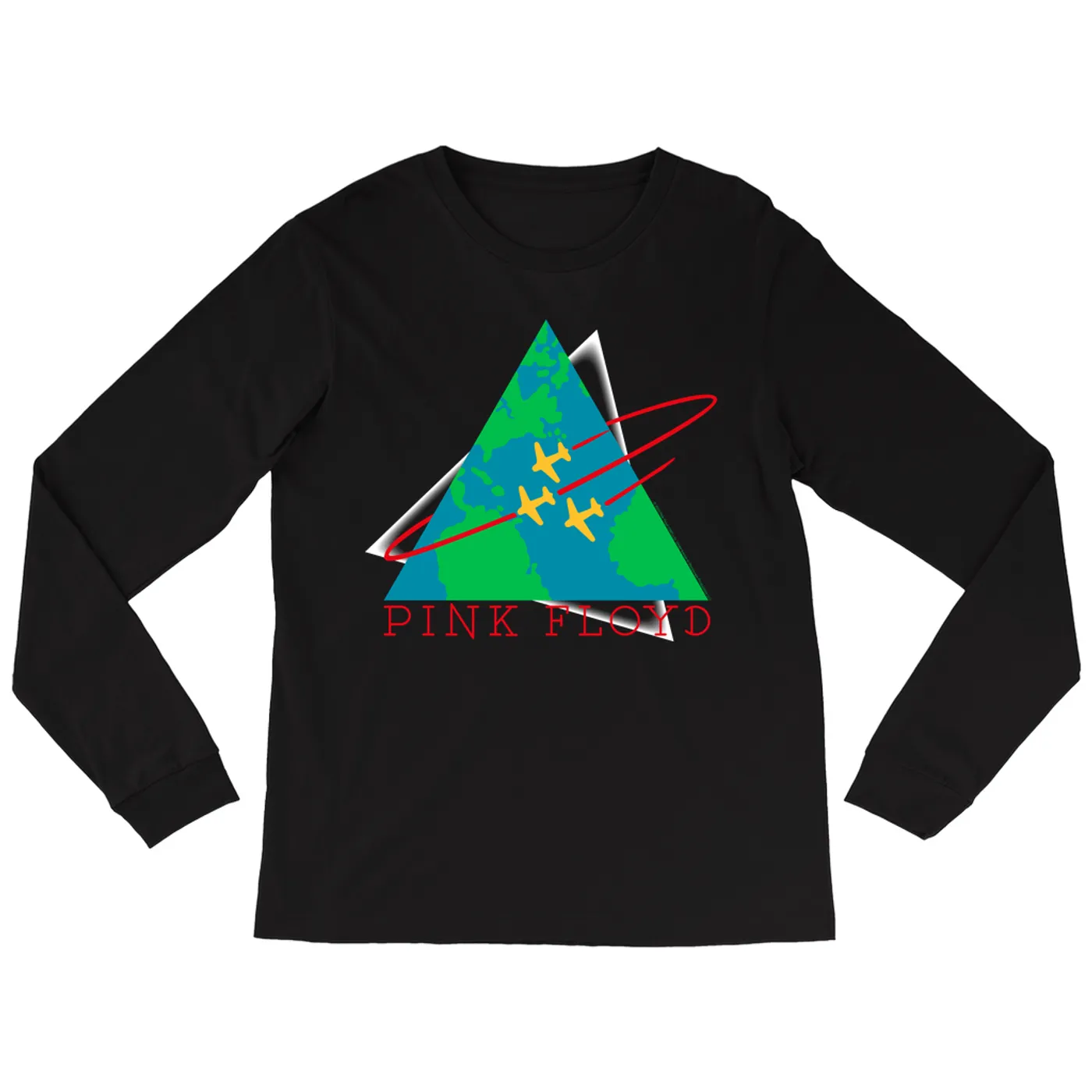 Pink Floyd Long Sleeve Shirt | Learning To Fly Concert Logo Pink Floyd Shirt