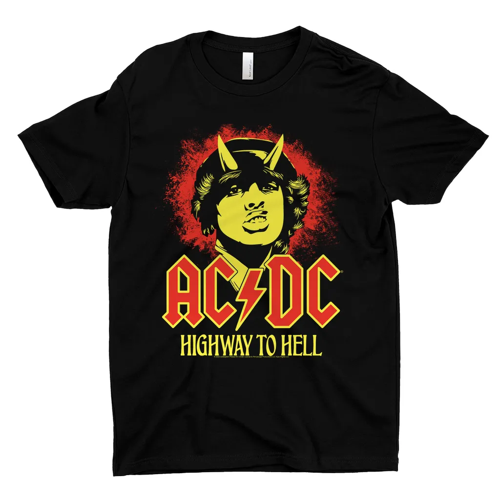 T-Shirt | Red Yellow Angus Highway To Hell Design Shirt (Equineop Exclusive)