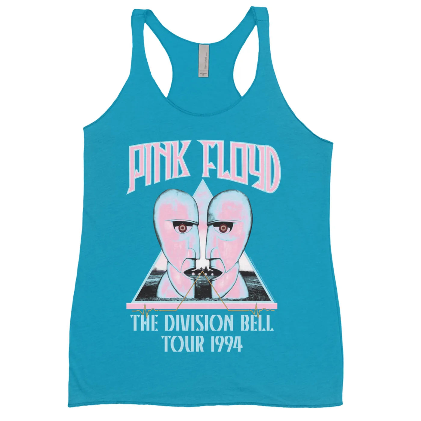 Pink Floyd Ladies' Tank Top | Colorful Division Bell 1994 Tour Design Pink Floyd Shirt (Merchbar Exclusive)