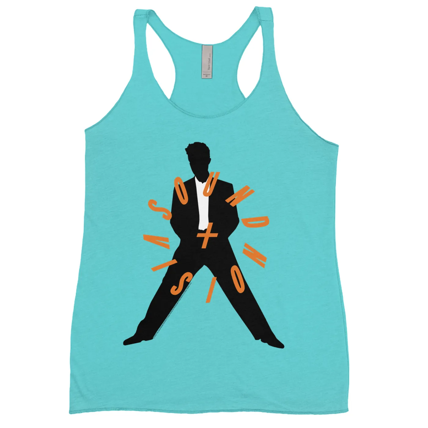 David Bowie Ladies' Tank Top | Orange Sound Vision Image David Bowie Shirt