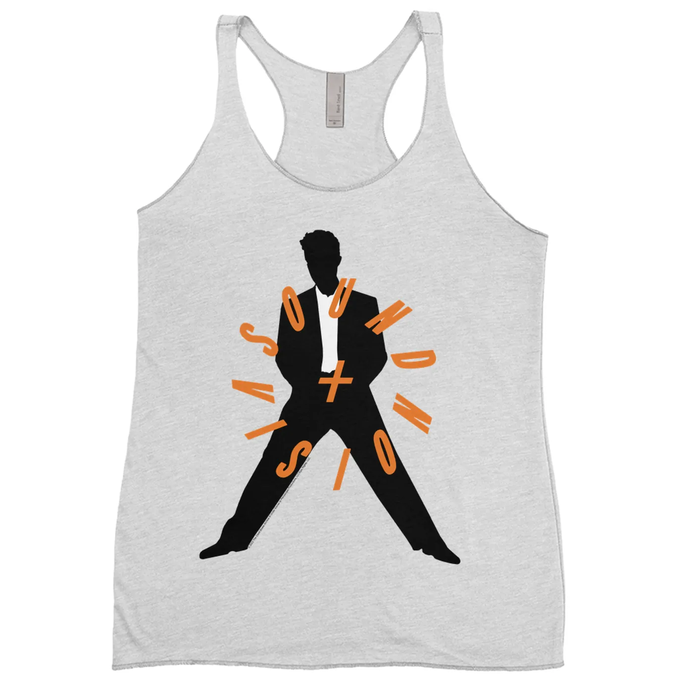 David Bowie Ladies' Tank Top | Orange Sound Vision Image David Bowie Shirt