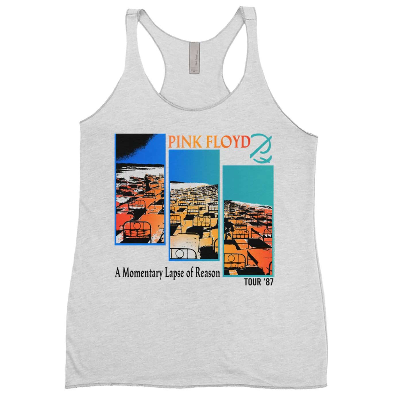 Pink Floyd Ladies' Tank Top | Fragmented Momentary Lapse Of Reason '87 Tour Pink Floyd Shirt (Merchbar Exclusive)