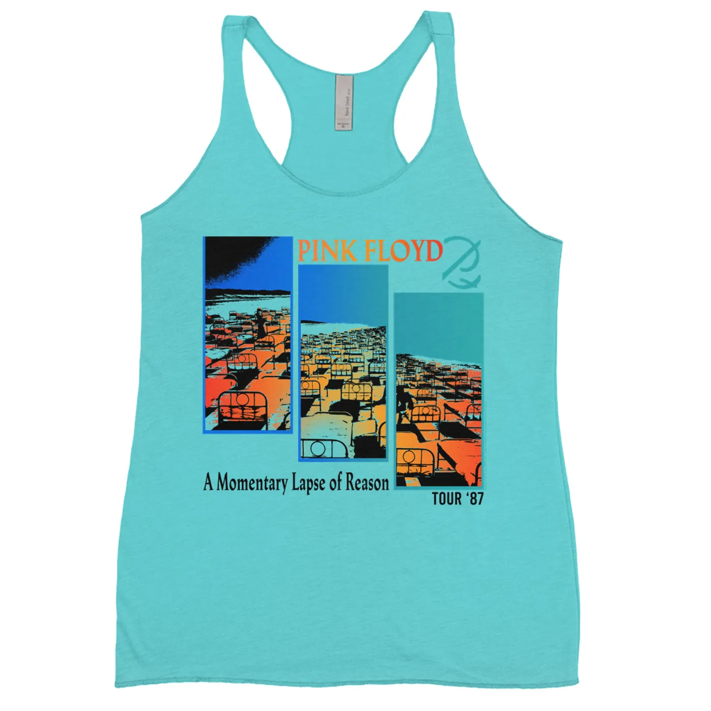 Pink Floyd Ladies' Tank Top | Fragmented Momentary Lapse Of Reason '87 Tour Pink Floyd Shirt (Merchbar Exclusive)