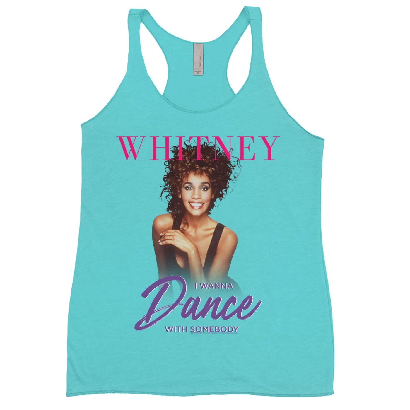 Whitney Houston Ladies' Tank Top | I Wanna Dance With Somebody Purple Pink Design (Merchbar Exclusive) Whitney Houston Shirt