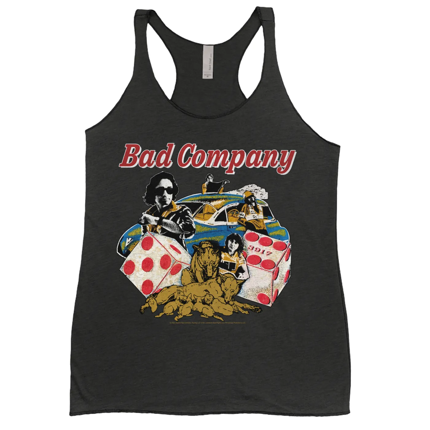 Bad Company Ladies' Tank Top | Rock n' Roll Fantasy '79 Collage Bad Company Shirt