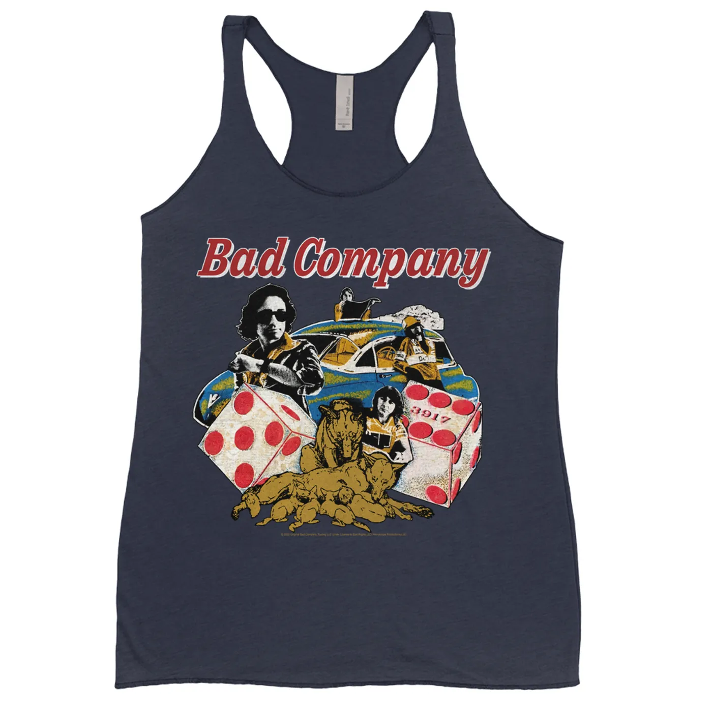Bad Company Ladies' Tank Top | Rock n' Roll Fantasy '79 Collage Bad Company Shirt