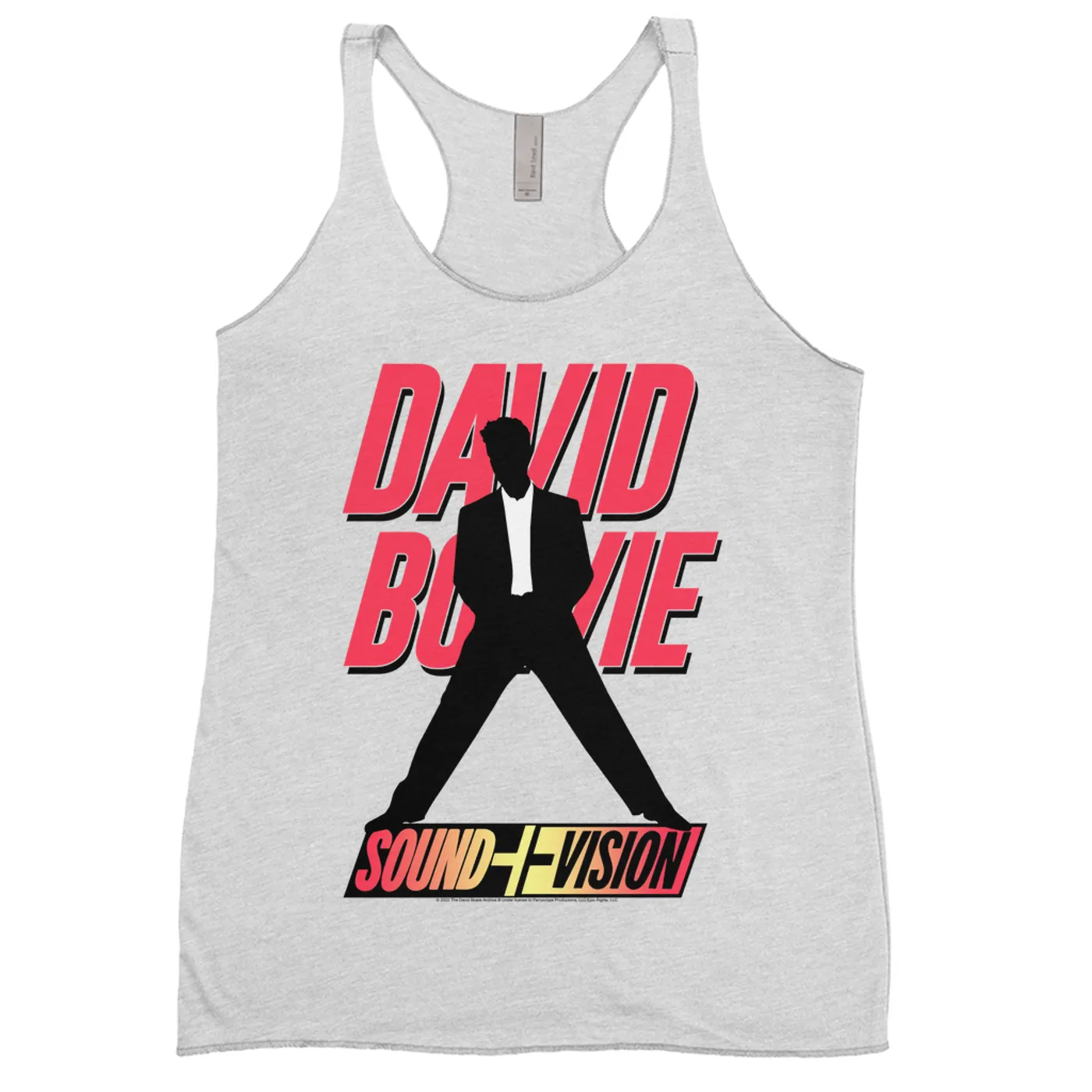 David Bowie Ladies' Tank Top | Neon 1991 Euro Vision Design (Merchbar Exclusive) David Bowie Shirt