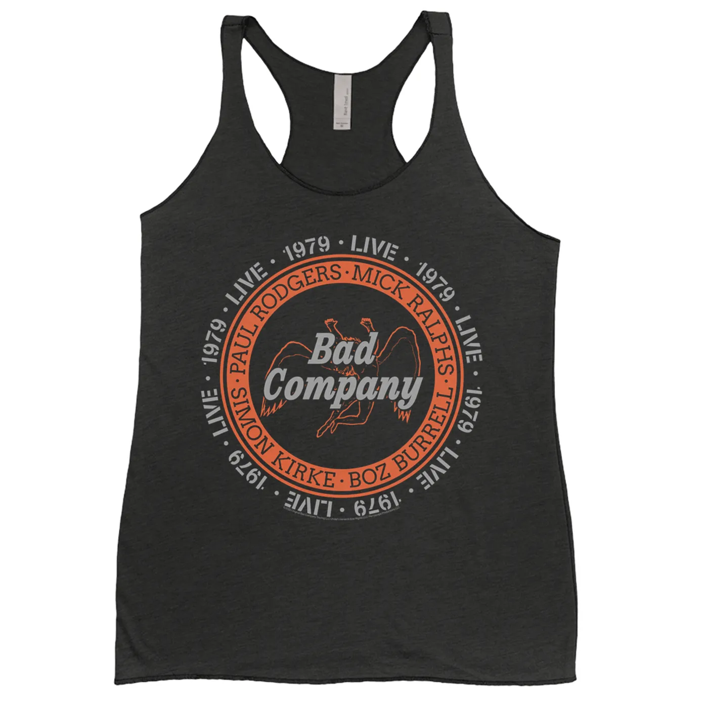Bad Company Ladies' Tank Top | Live In Concert 1979 Bad Company Shirt