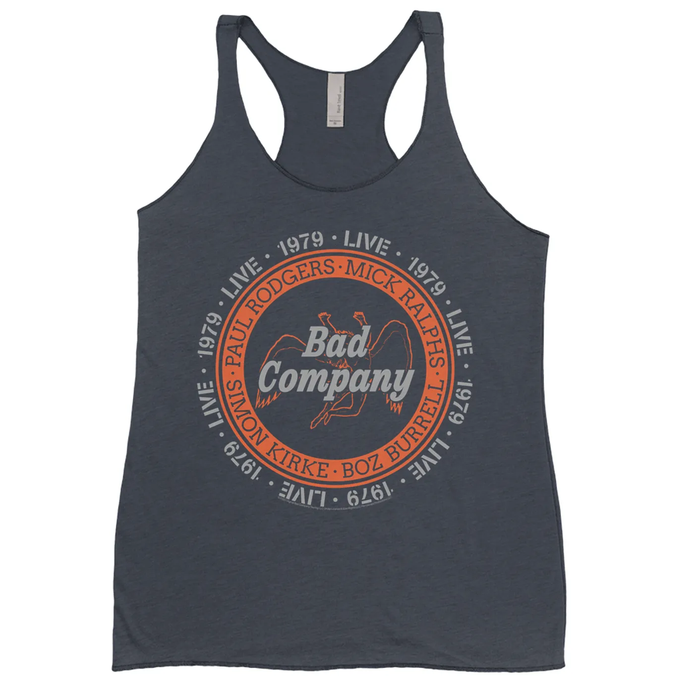 Bad Company Ladies' Tank Top | Live In Concert 1979 Bad Company Shirt
