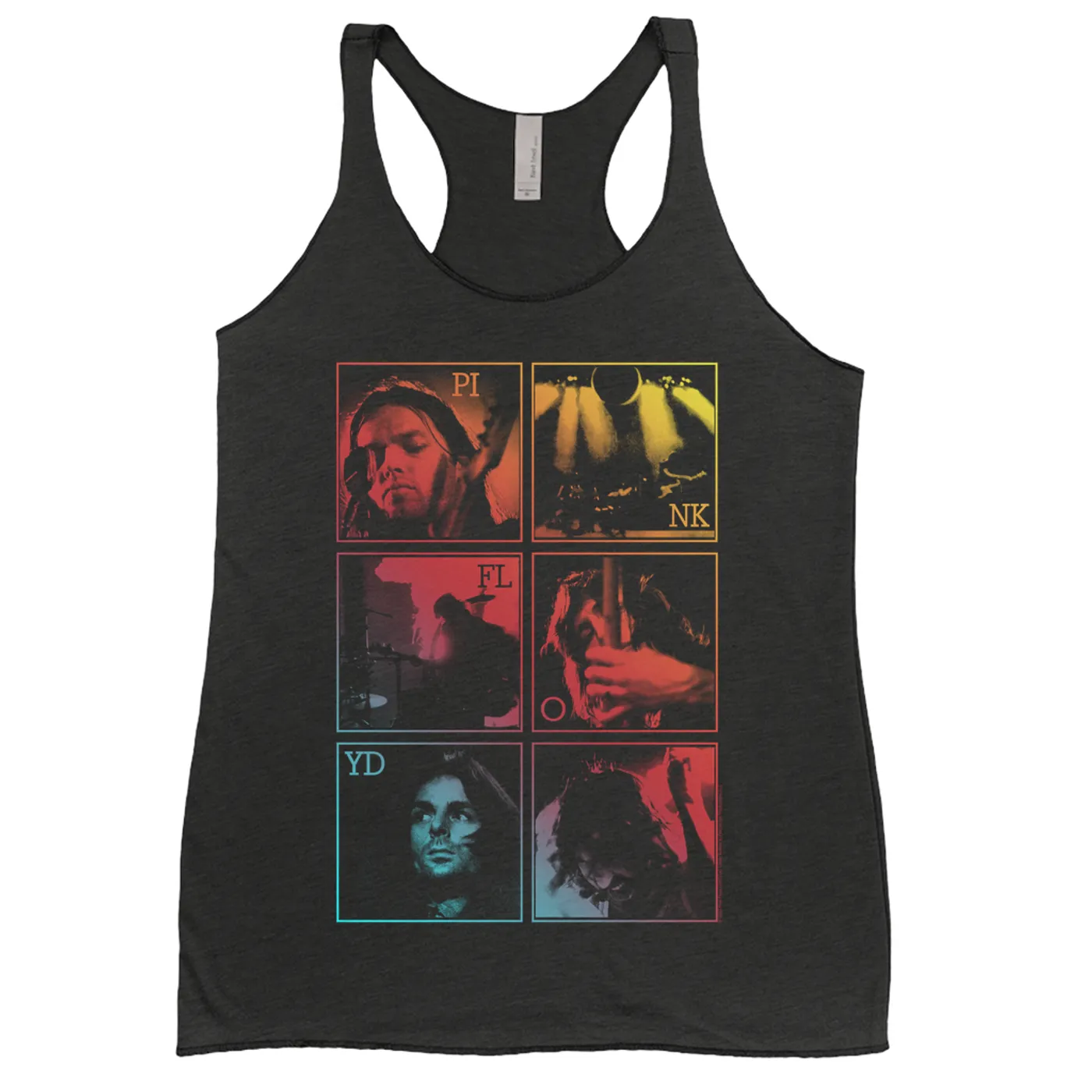 Pink Floyd Ladies' Tank Top | Dark Side Of The Moon Live Group Ombre Image (Merchbar Exclusive) Pink Floyd Shirt